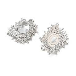 Alloy Glass Pendants&nbsp;GL-CBAAD3F-01P