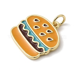 Brass Enamel Pendants&nbsp;KK-L262-13G-02