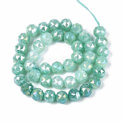 Anti-Tarnish Electroplate Glass Beads Strands&nbsp;GLAA-N064-10mm-06