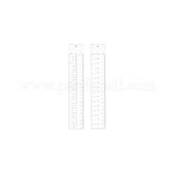 2Pcs 2 Styles Acrylic Rulers&nbsp;AJEW-WH0270-327