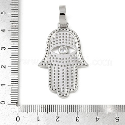 Brass Micro Pave Cubic Zirconia Pendants&nbsp;KK-R224-09P