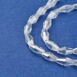 Electroplate Glass Beads Strands&nbsp;X-EGLA-R020-8x4mm-13