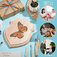 Shield Shaped Wooden Display Pedestals&nbsp;ODIS-WH0086-132B