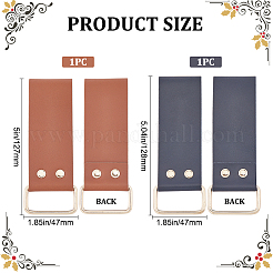 2Pcs 2 Style Leather Tape Measure Clip for Belt&nbsp;AJEW-GF0007-76