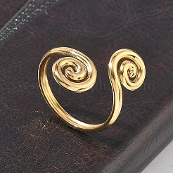 304 Stainless Steel Cuff Open Rings&nbsp;RJEW-D357-04G