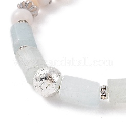 4Pcs 4 Style Natural & Synthetic Mixed Gemstone & 304 Stainless Steel Beaded Stretch Bracelets Set for Women&nbsp;BJEW-JB09116