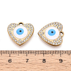 304 Stainless Steel Rhinestone Pendants&nbsp;STAS-N110-48A-G