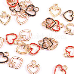 DIY Golden Plated Alloy Enamel Charms&nbsp;PALLOY-CJ0001-13