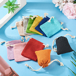 22Pcs 11 Colors Rectangle Cloth Packing Pouches&nbsp;ABAG-TA0001-87A