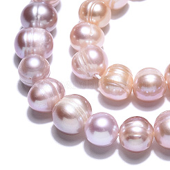 Natural Cultured Freshwater Pearl Beads Strands&nbsp;PEAR-N013-07M