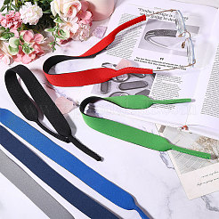 18Pcs 6 Colors Polyester & Synthetic Rubber Anti-slip Adjustable Eyeglass Lanyard&nbsp;AJEW-CA0005-45