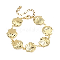 304 Stainless Steel Shell Shape Link Chain Braceles for Women&nbsp;BJEW-JB13624