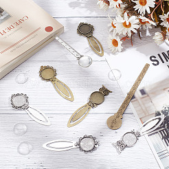 Blank Dome Alloy Bookmark Making Kit&nbsp;TIBE-HY0001-07