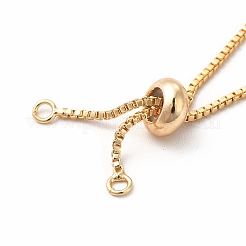 Adjustable Brass Glass Slider Bracelets&nbsp;X-KK-A178-05G