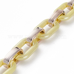 Handmade Opaque Acrylic Cable Chains&nbsp;AJEW-JB00890-05