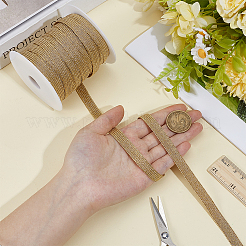 Flat Polyester Metallic Elastic Cord&nbsp;OCOR-BC0009-40B-01