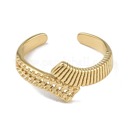 304 Stainless Steel Open Cuff Rings for Women&nbsp;RJEW-U001-04G