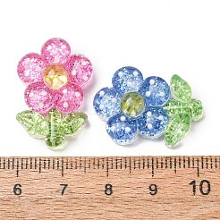 Transparent Resin & Paillette Cabochons&nbsp;RE-CBA0EC6-07