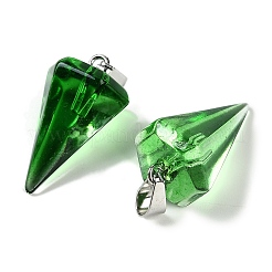 Spray Painted Glass Pendants&nbsp;GLAA-Z007-03I