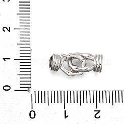 Brass Fold Over Clasps&nbsp;KK-Q048-06P