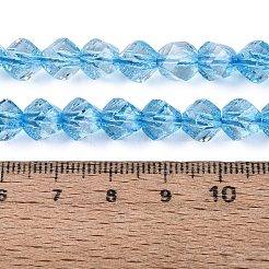 Crackle Transparent Glass Beads Strands&nbsp;GLAA-N068-02A-03