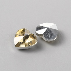 Glass Rhinestone Cabochons&nbsp;GLAA-WH0036-07