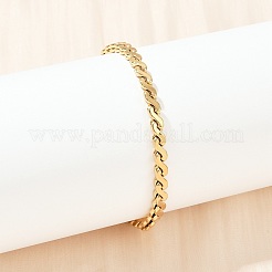 304 Stainless Steel Link Chain Bracelets for Women&nbsp;BJEW-Z143-05G