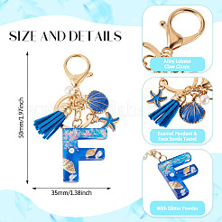Star Resin & Shell Keychains&nbsp;KEYC-TAC00087-01F