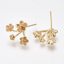 Brass Stud Earring Findings&nbsp;LS-KK-S350-427