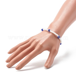 Glass Beads & Handmade Lampwork Beads Stretch Bracelets for Kid&nbsp;BJEW-JB06475-02