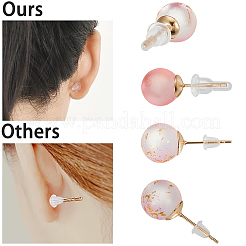 Clear Silicone Full-covered Ear Nuts&nbsp;FIND-SP0001-18D
