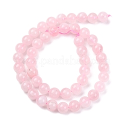 Pink Color Natural Madagascar Rose Quartz Beads Strands&nbsp;G-D809-19-8mm