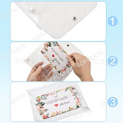 2Pcs Portable Transparent PVC Makeup Brush Bag&nbsp;MRMJ-SP0001-12C