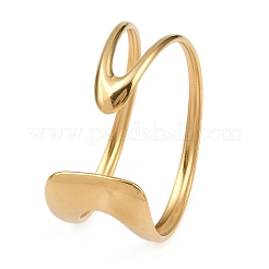 304 Stainless Steel Cuff Bangles for Women&nbsp;LS-BJEW-B147-03G