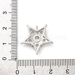 Brass Micro Pave Cubic Zirconia Pendants&nbsp;KK-U033-06P-01