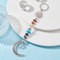 Tibetan Style Alloy Keychains&nbsp;KEYC-JKC00552-02