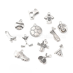 48Pcs 12 Styles Tibetan Style Alloy Pendants&nbsp;TIBE-FP0001-15