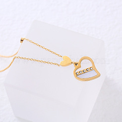 Amie Lunbi Minimalist Heart Pendant Necklace for Women Elegant Simple Design Jewelry&nbsp;YJ8059