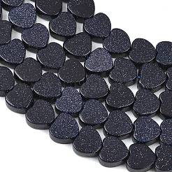 Synthetic Blue Goldstone Beads Strands&nbsp;GG-CBA199E-B02-01