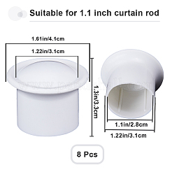 Plastic Curtain Rod Head&nbsp;FIND-WH0419-86C