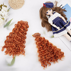 High Temperature Fiber Long Noodles Perm Curly Hairstyle Doll Wig Hair&nbsp;DIY-WH0683-06A