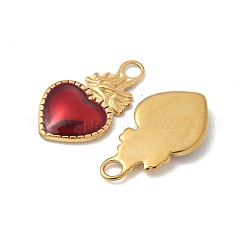 304 Stainless Steel Enamel Pendants&nbsp;STAS-V015-18B-G