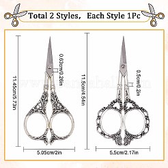 2Pcs 2 Style Stainless Steel Scissors&nbsp;TOOL-SC0001-31
