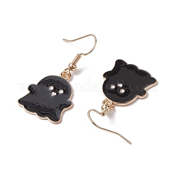 2 Pairs Ghost Alloy Enamel Dangle Earrings Set&nbsp;EJEW-JE06094