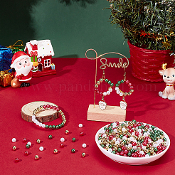 2000Pcs 2 Styles Imitation Pearl & Plating Acrylic Beads&nbsp;OACR-AR0001-32B