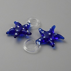 Glass Pendants&nbsp;GLAA-WH0036-22