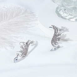 1 Pair Alloy Glass Dangle Cuff Earrings for Women&nbsp;EJEW-LP0012-15