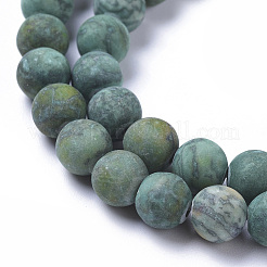 Natural Map Stone Picasso Jasper Beads Strands&nbsp;G-F668-18-8mm
