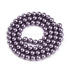 Baking Paint Pearlized Glass Pearl Bead Strands&nbsp;HY-N002-5mm-A14