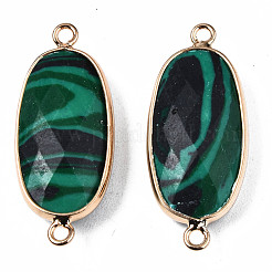 Synthetic Malachite Link Connectors&nbsp;G-S359-337A